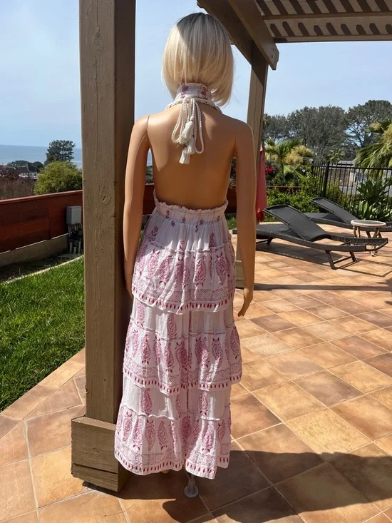 Lightweight Halter Maxi Dress - Picture 6 of 13